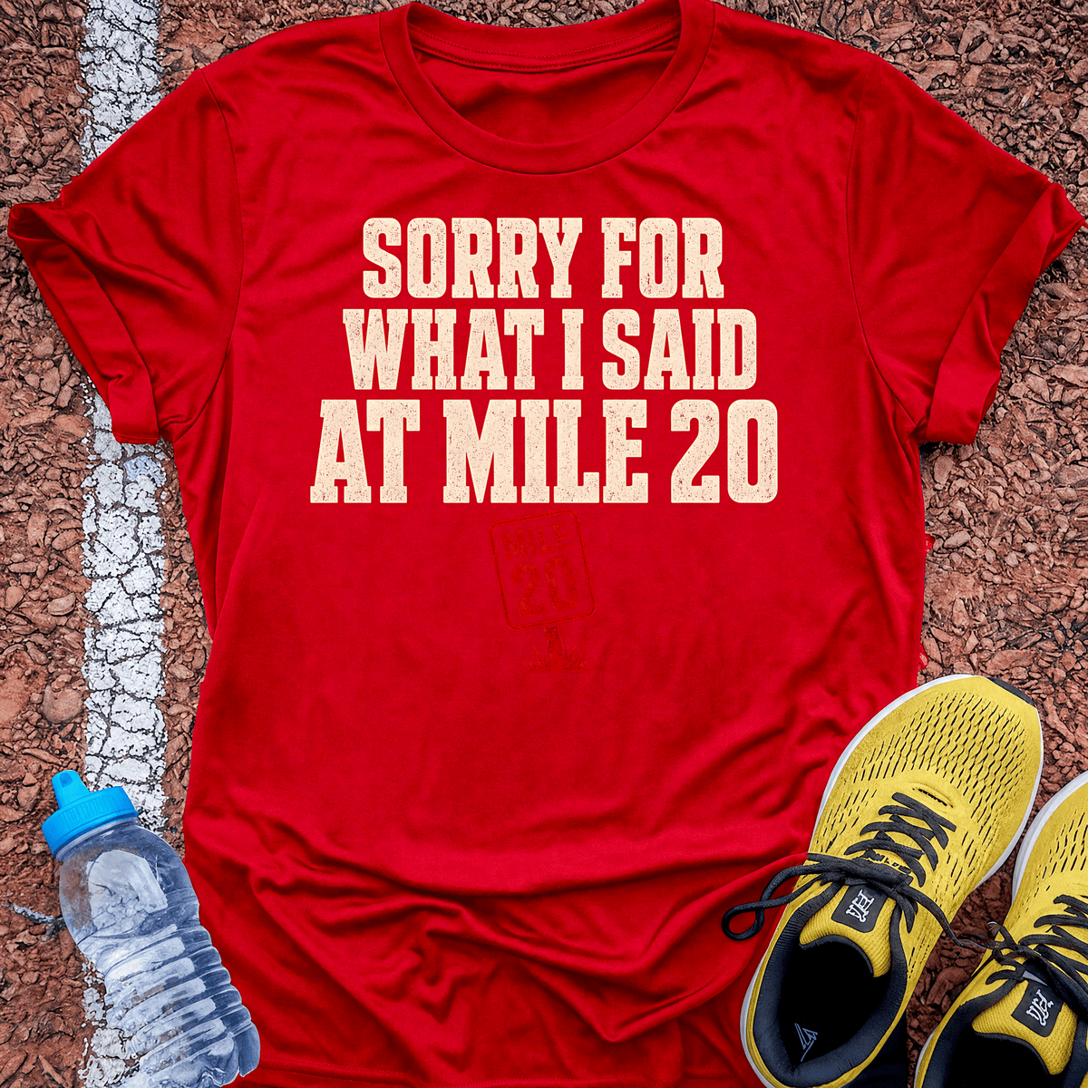 Mile 20 T-Shirt - Red