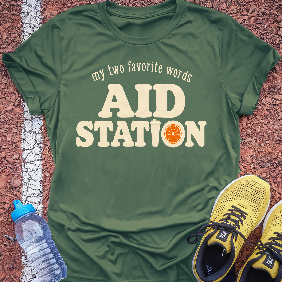 Aid Station T-Shirt - Military Green