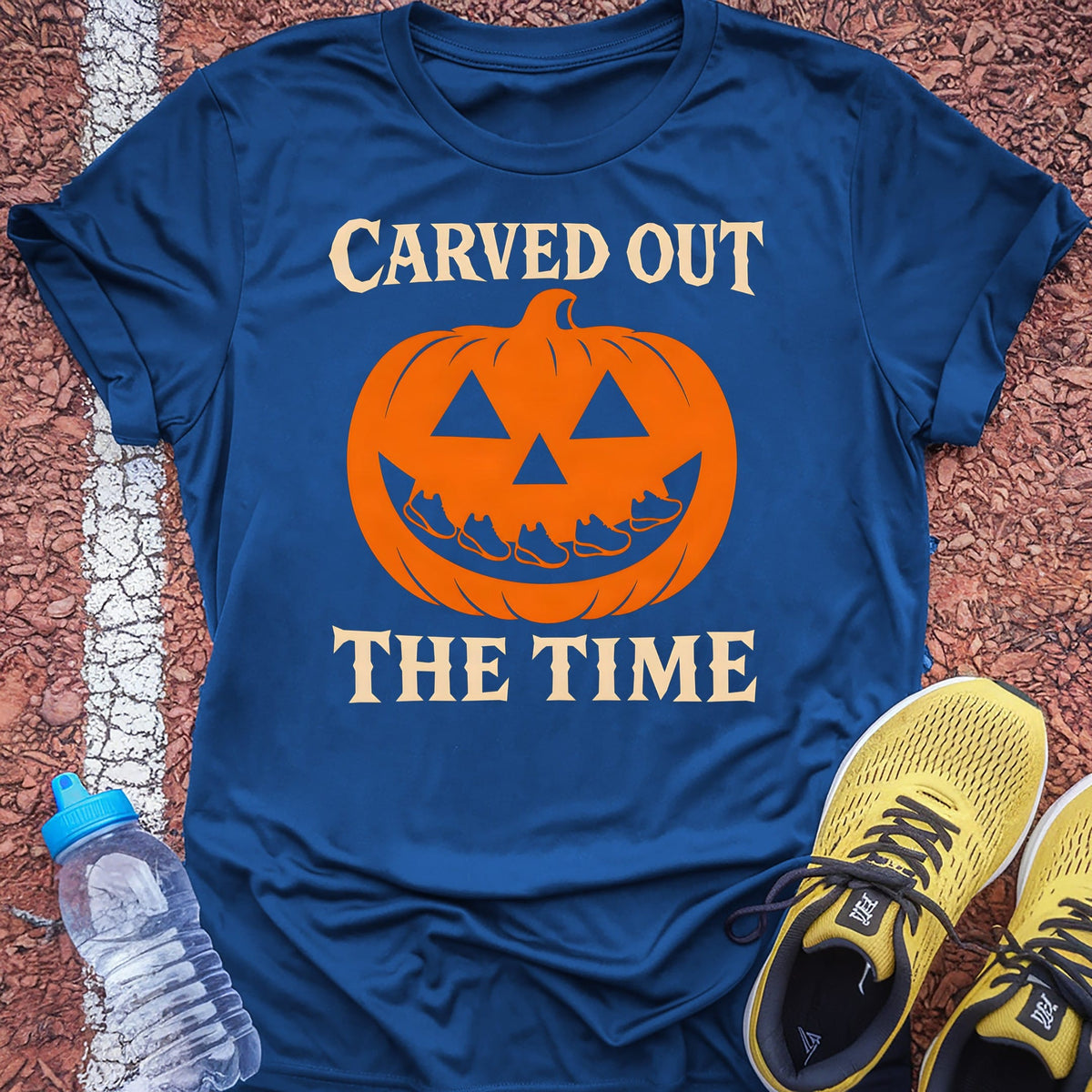 Carved Out the Time t-shirt — Royal
