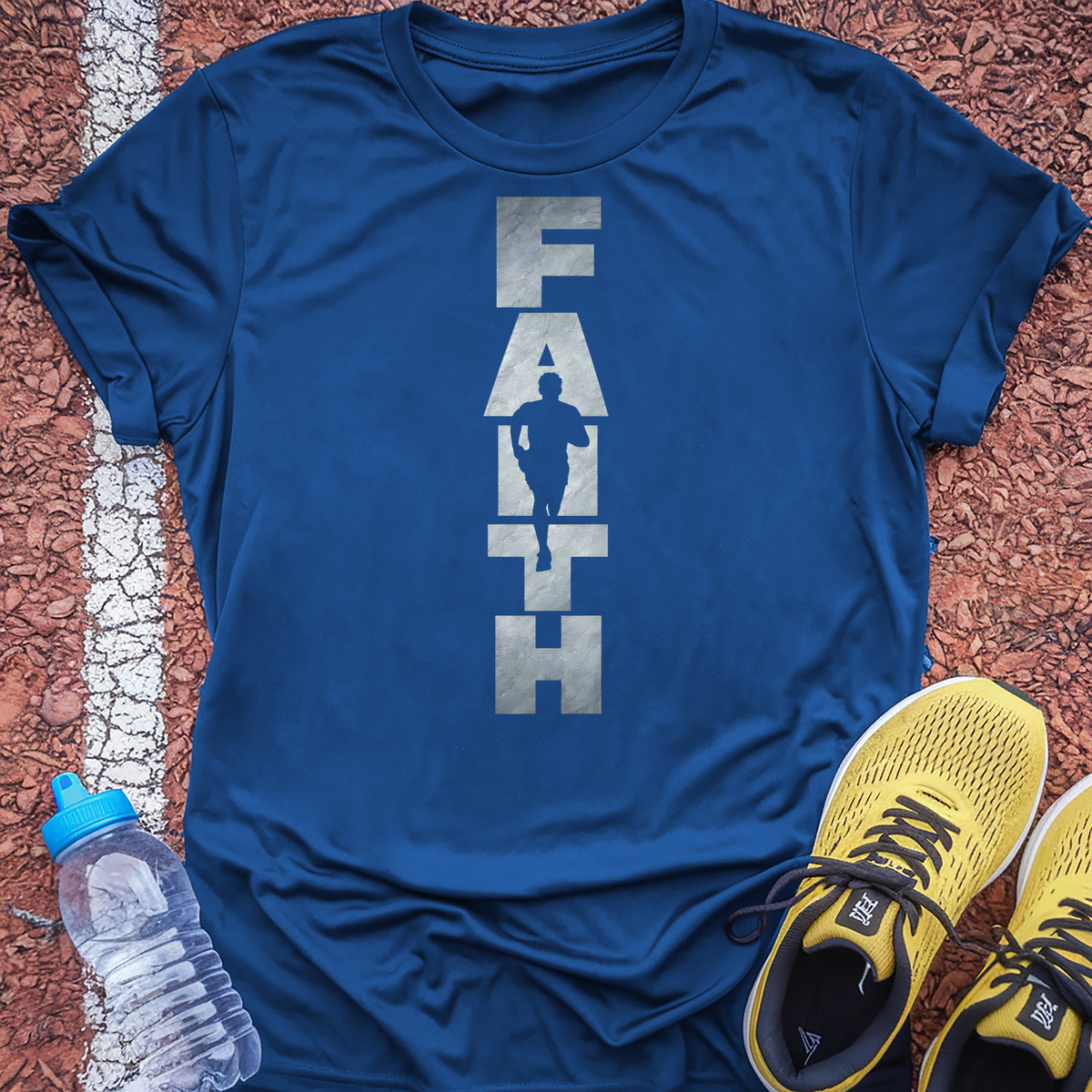 Faith Runner Male Tech Tee - True Royal
