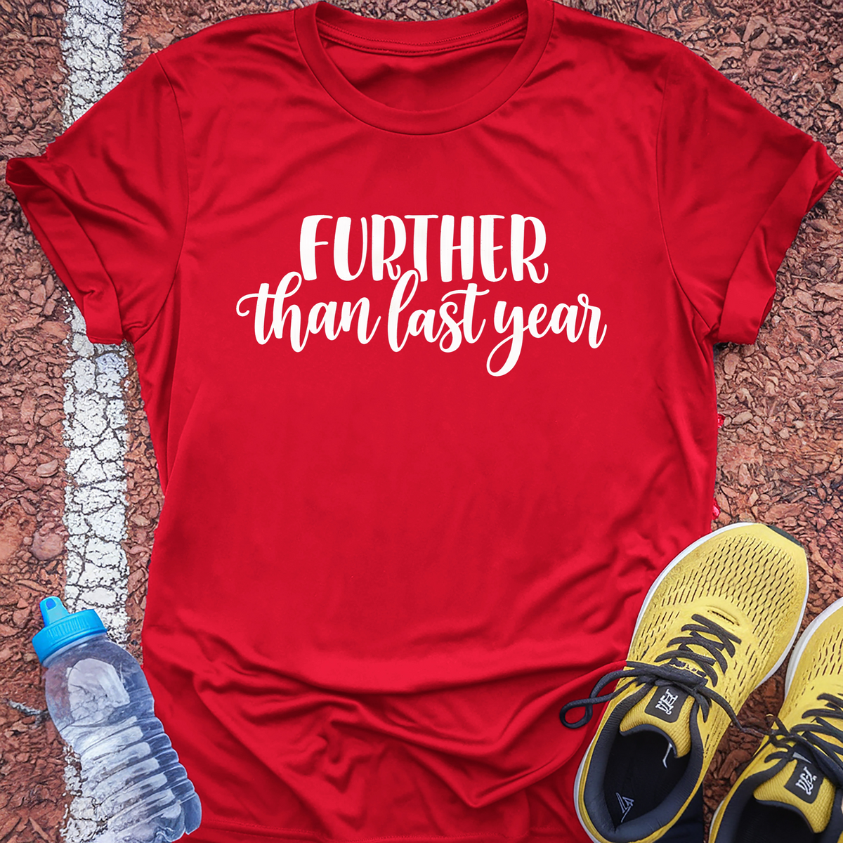 Further Than Last Year T-Shirt - Red