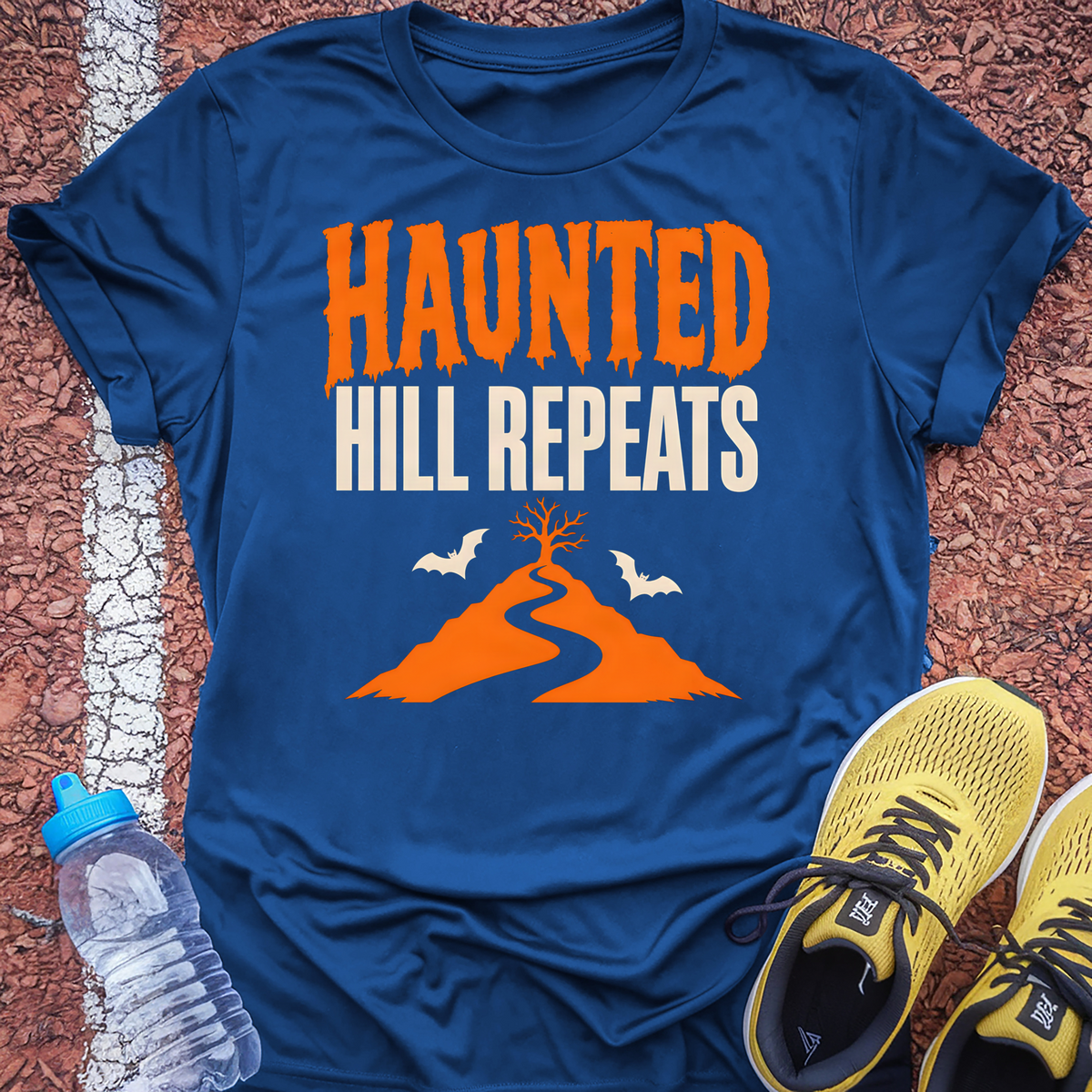 Haunted Hill Repeats T-Shirt - Royal