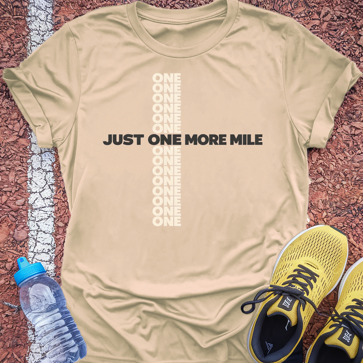 Just One More Mile T-Shirt - Natural