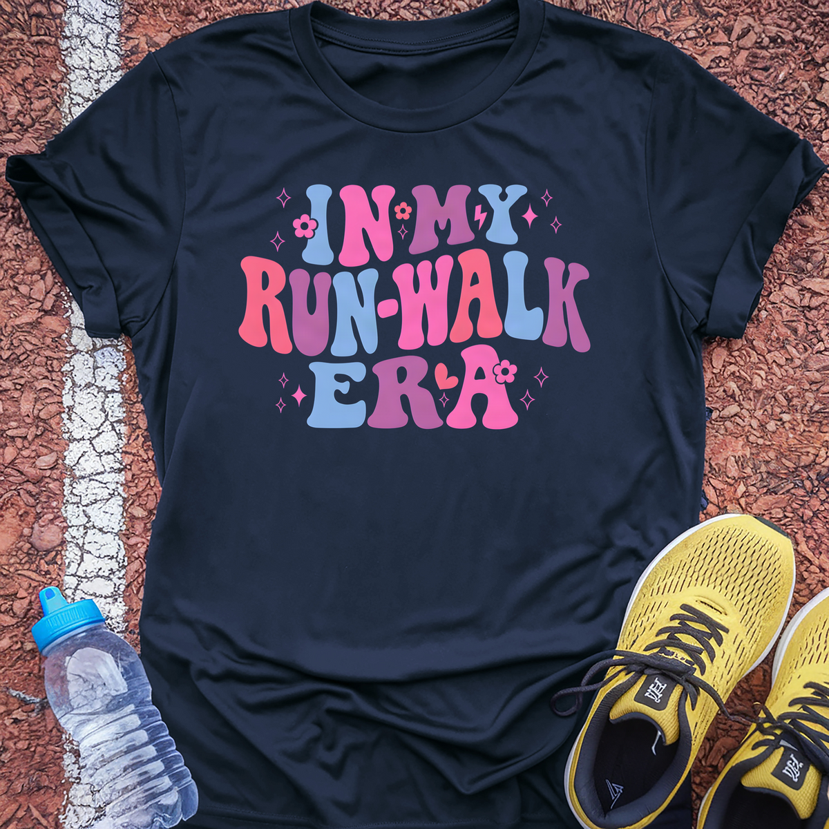 Run-Walk Era T-Shirt - Navy