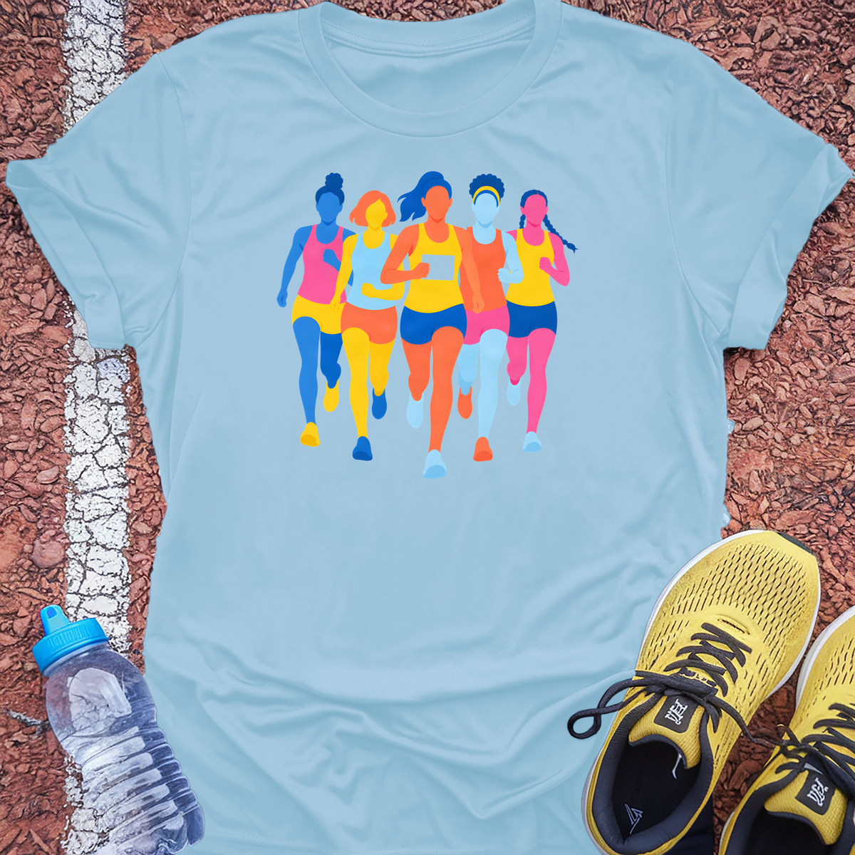 Saturday Run Club T-Shirt - Light Blue