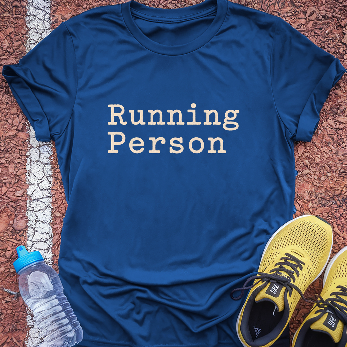 Running Person T-Shirt - Royal