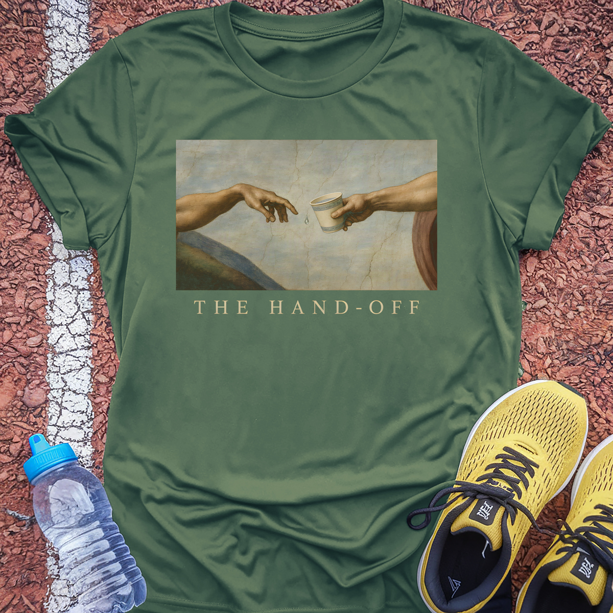 The Hand-Off T-Shirt - Military Green