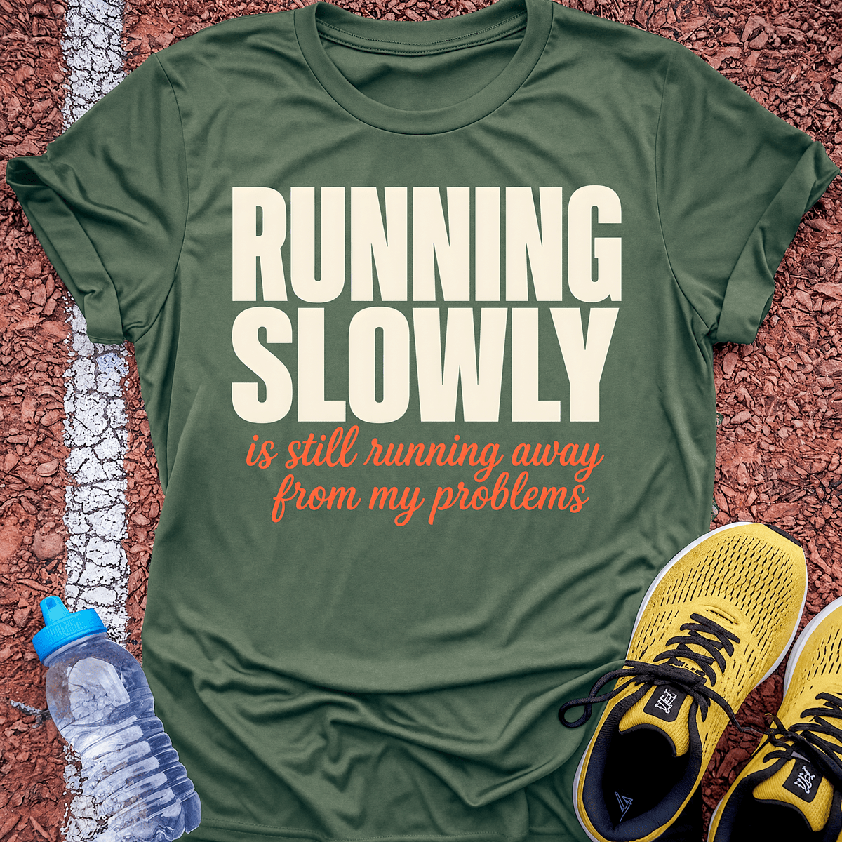 Running Away From My Problems - Military Green