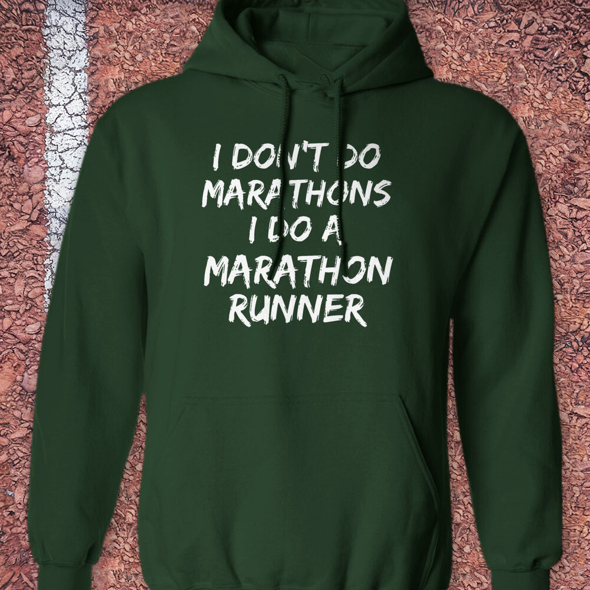 Do a Marathon Runner Hoodie - Forest Green