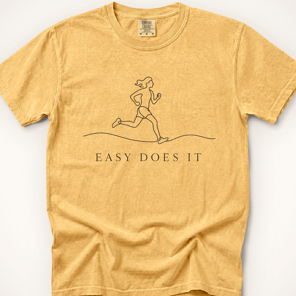 Easy Does It T-Shirt - Mustard