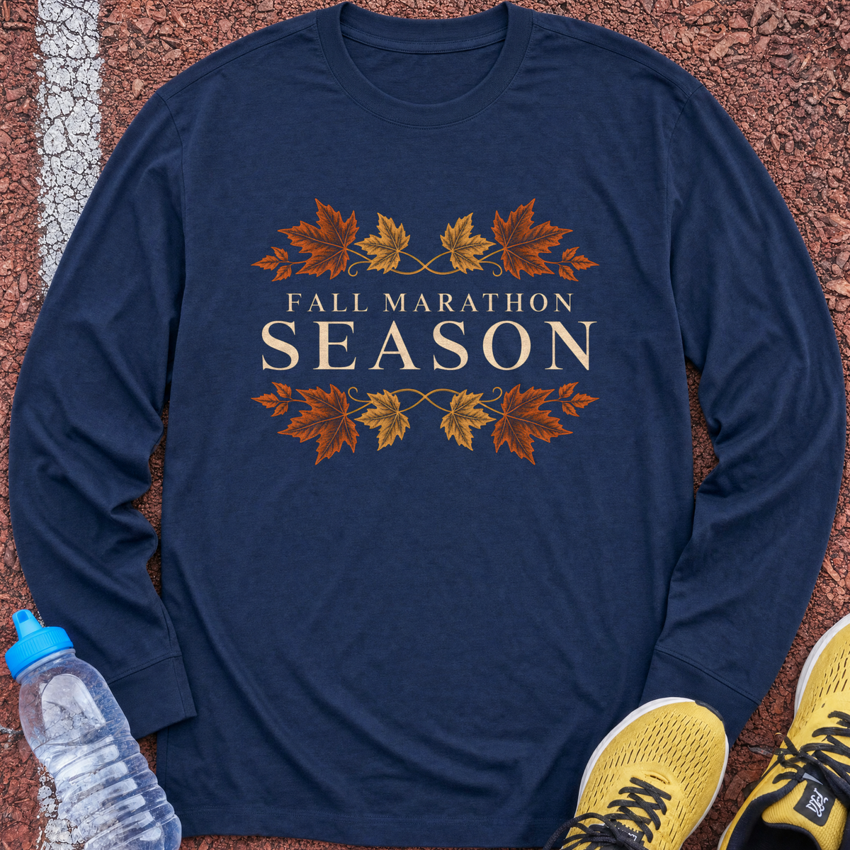 Fall Marathon Season Long Sleeve - Navy