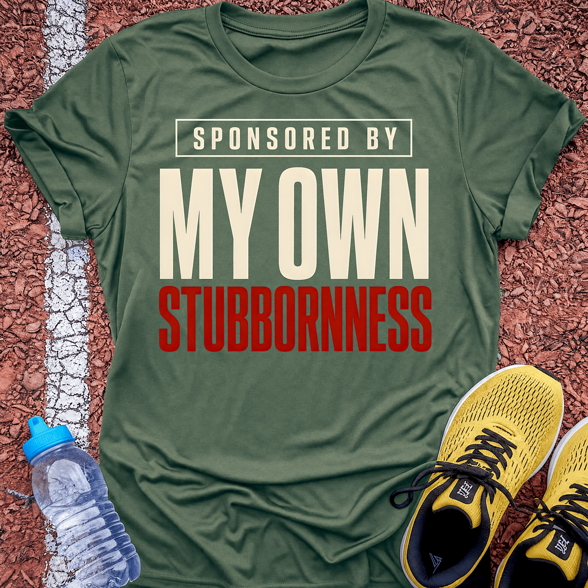 Sponsored by Stubbornness - Military Green