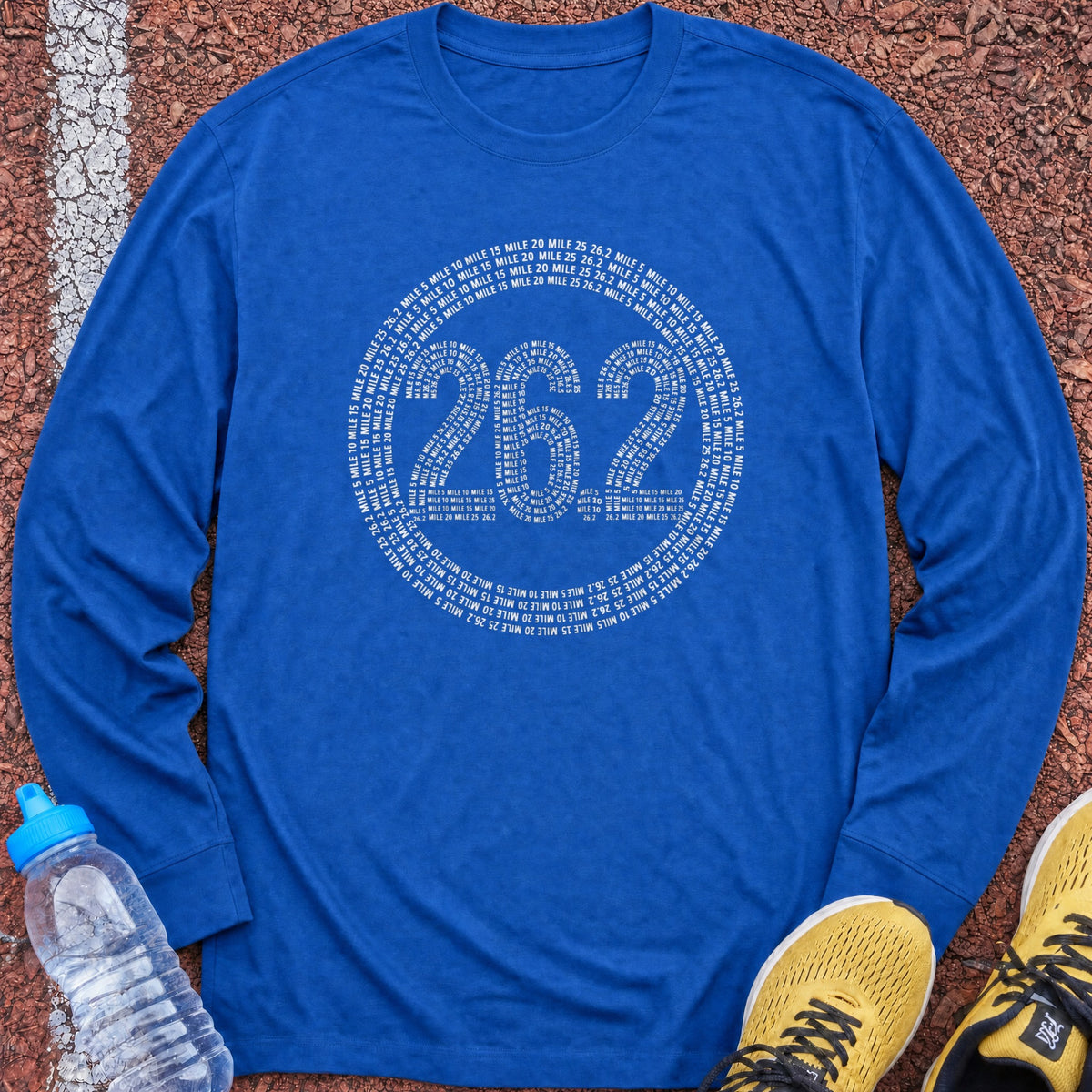 26.2 Mile Markers Long Sleeve - Royal