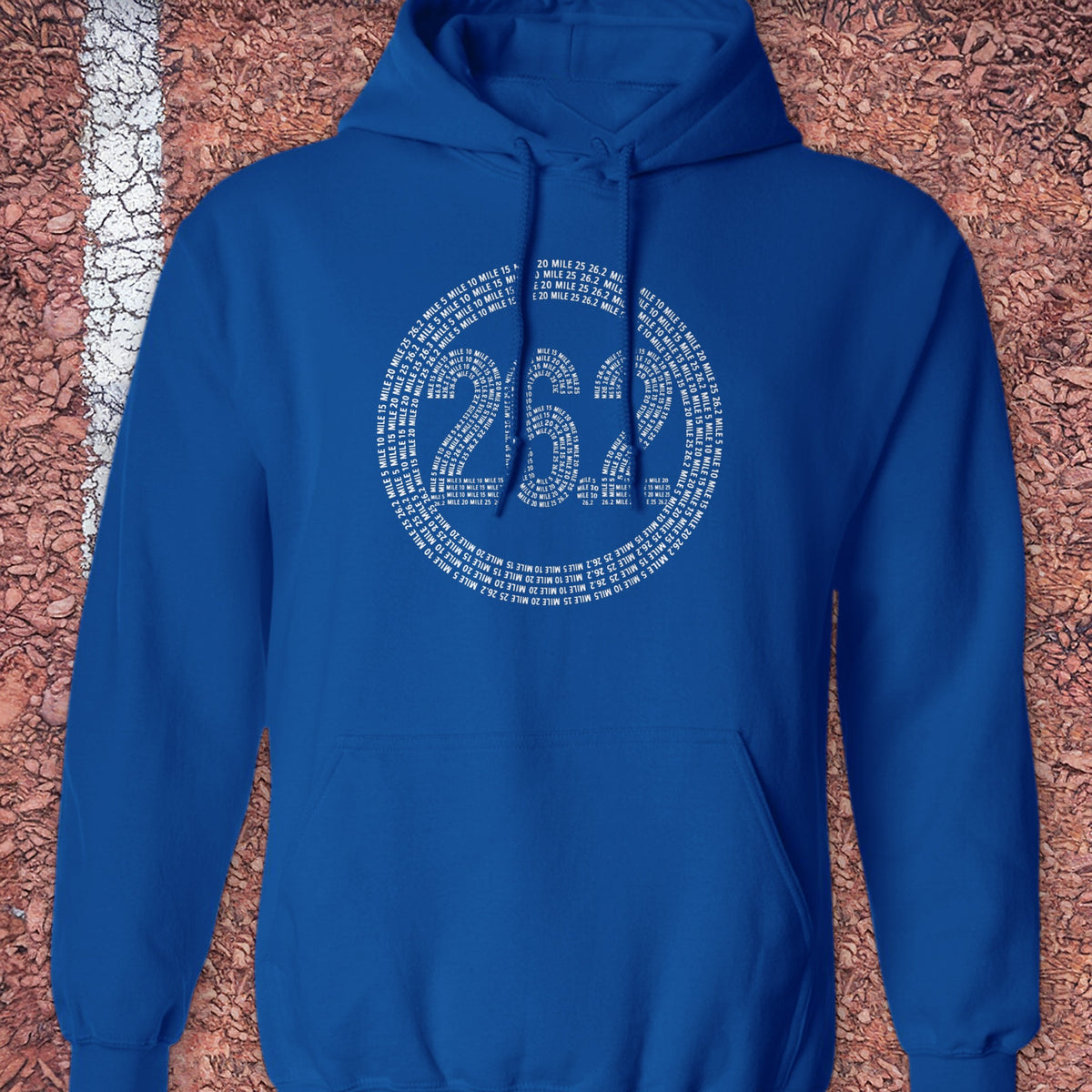 26.2 Mile Markers Hoodie - Royal