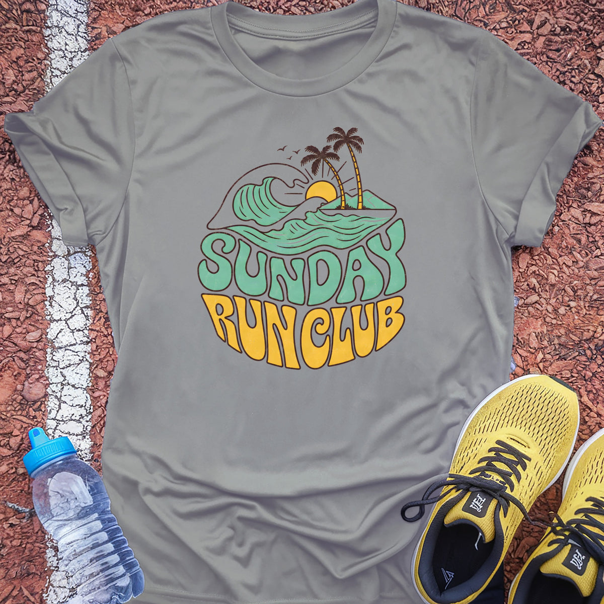 Sunday Run Club Tech Tee - Silver