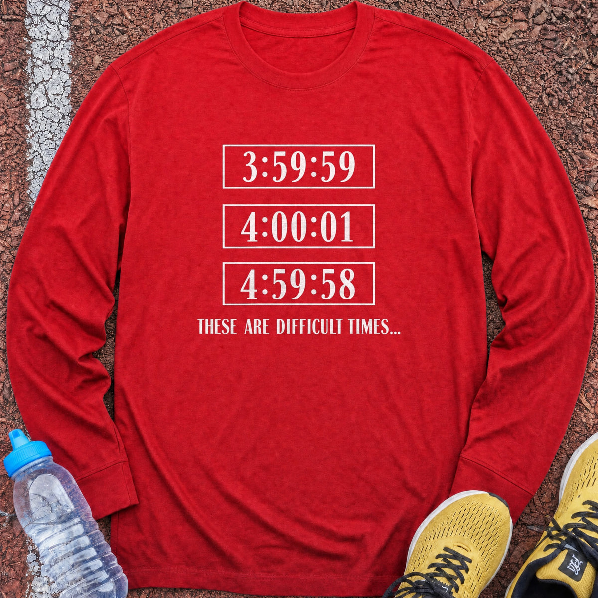 Difficult Times Long Sleeve - Red