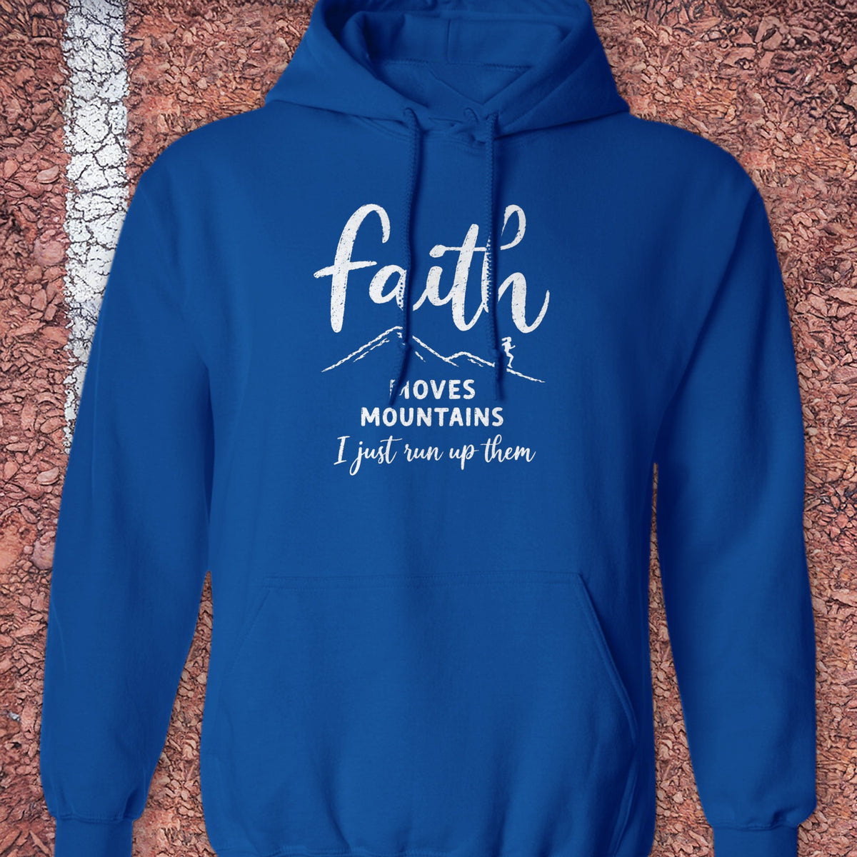 Faith Moves Mountains Hoodie - Royal