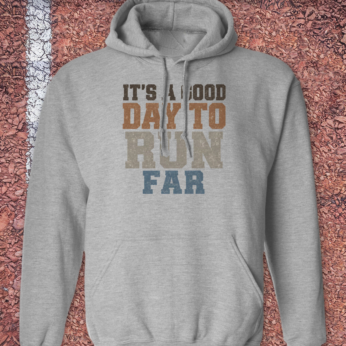 Good Day to Run Far Hoodie - Sport Grey