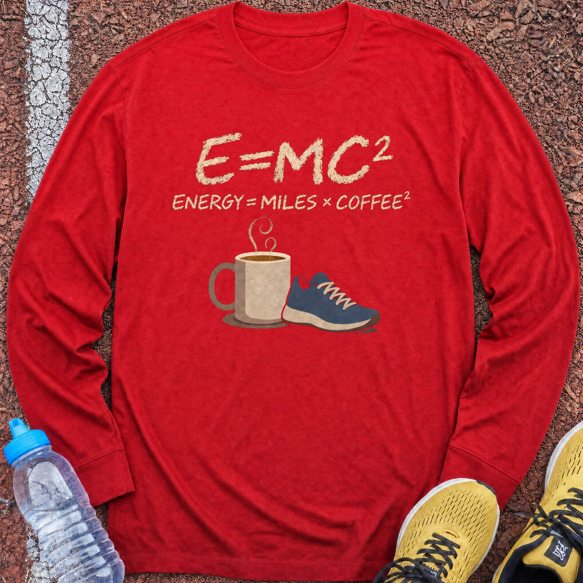 Miles Times Coffee Long Sleeve - Red