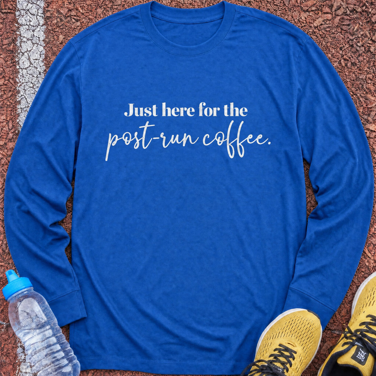 Post-Run Coffee Long Sleeve - Royal