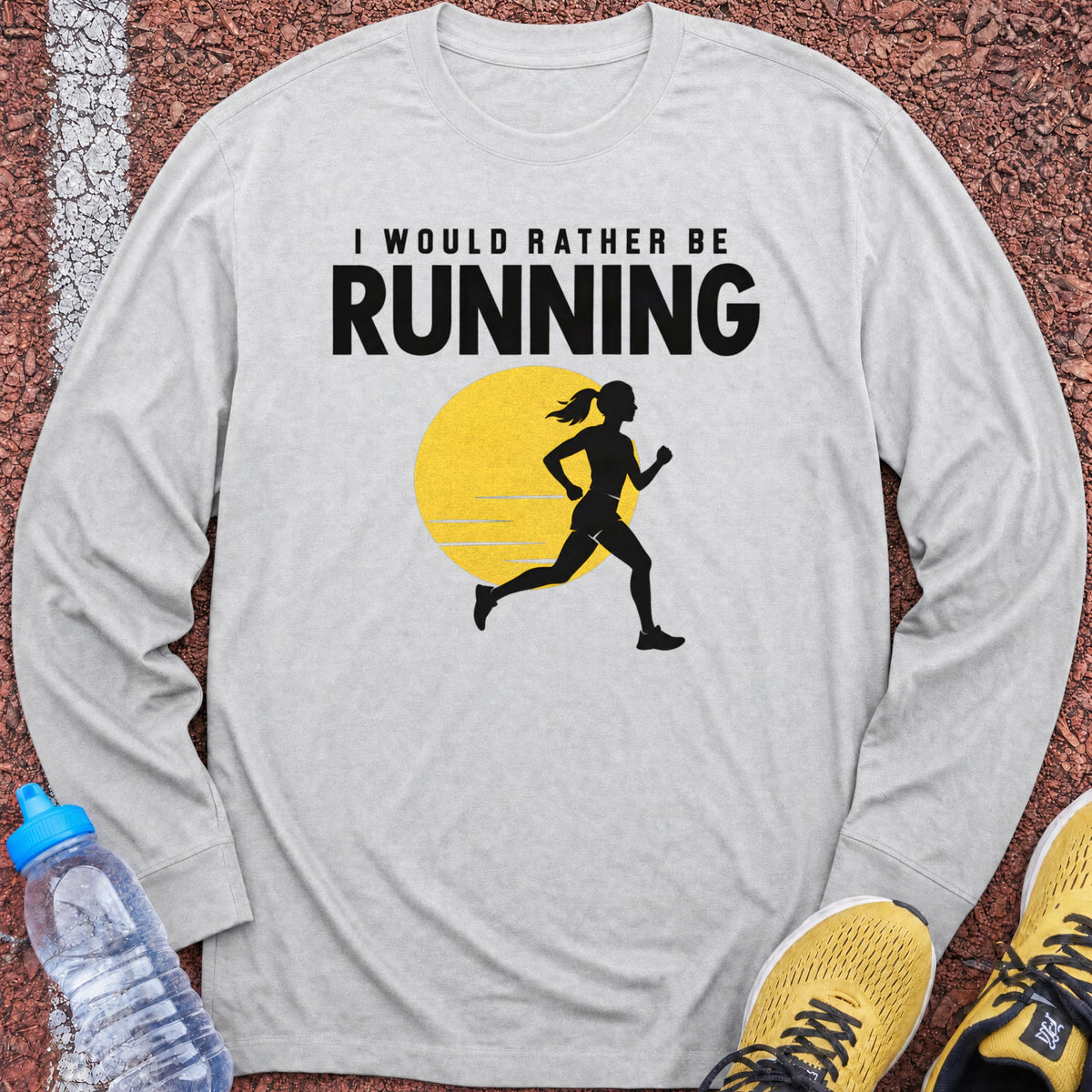 Rather Be Running Sun Long Sleeve - Ash