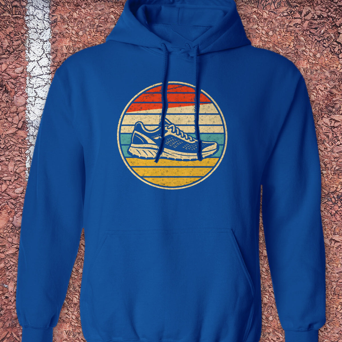 Retro Sunset Shoe Hoodie - Royal