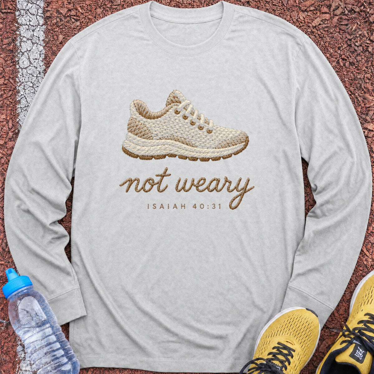 Run and Not Be Weary Long Sleeve - Ash