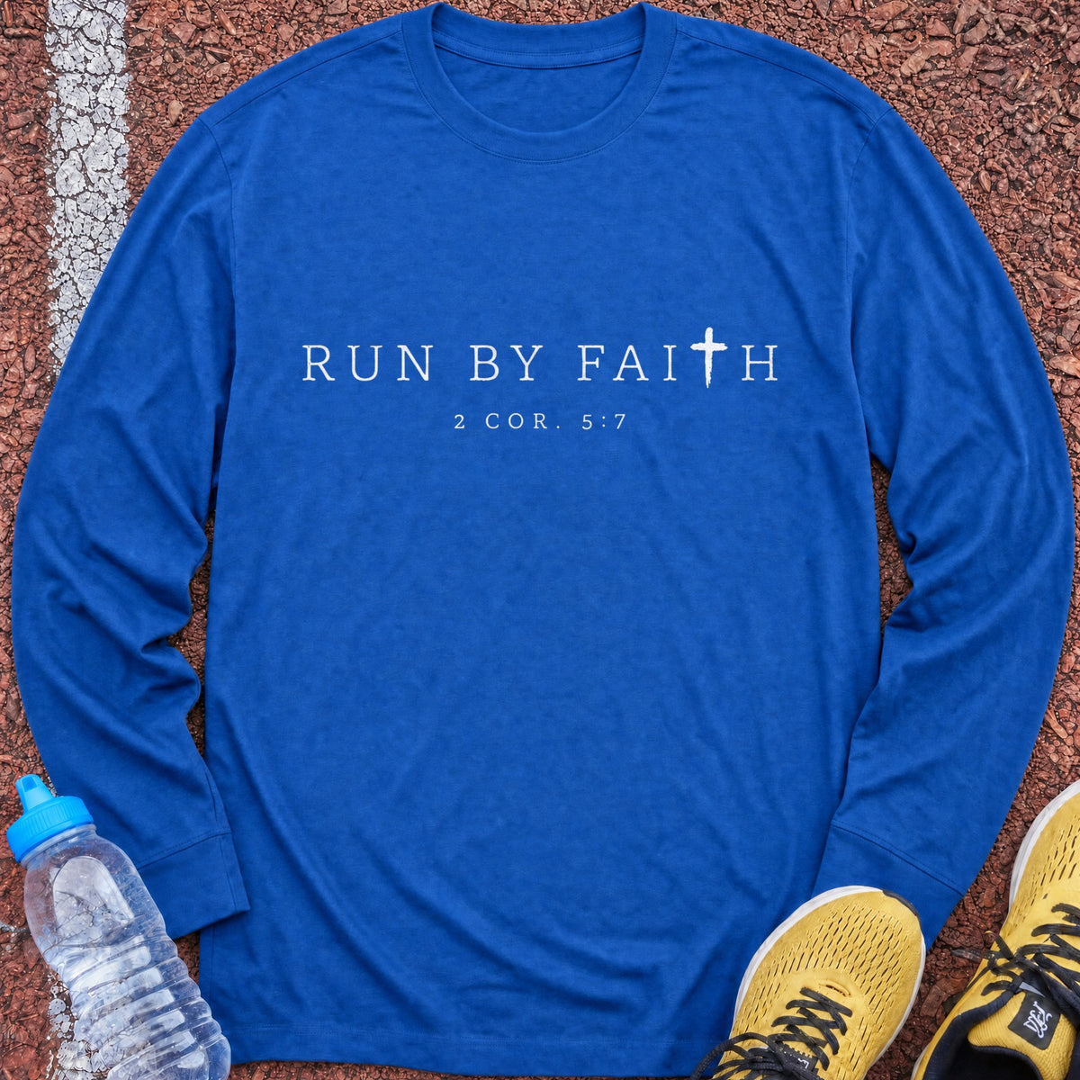 Run by Faith Long Sleeve - Royal