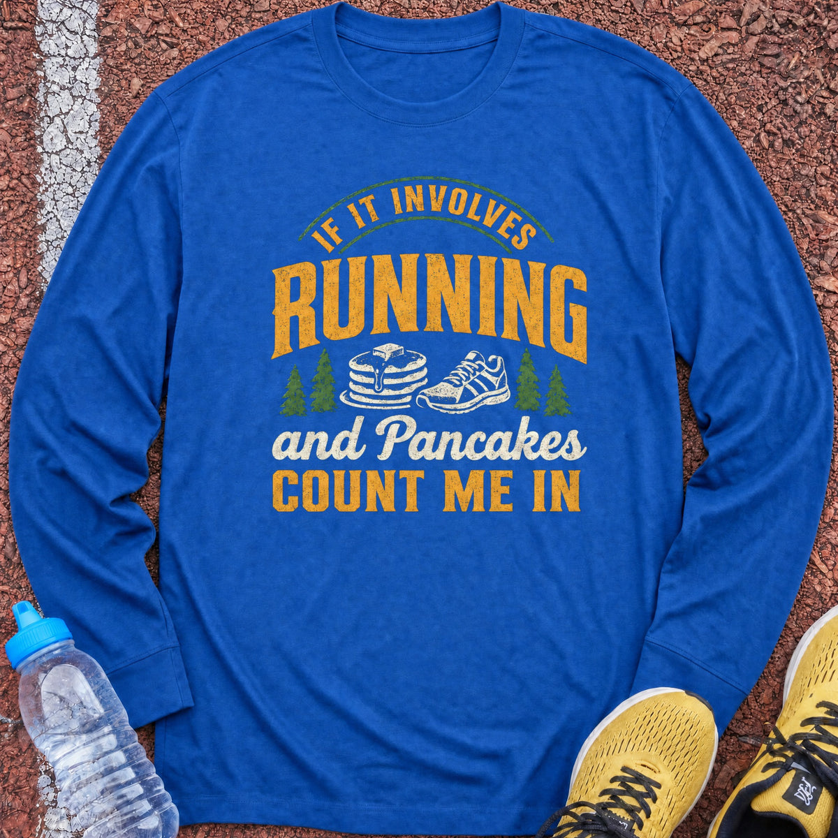Running and Pancakes Long Sleeve - Royal