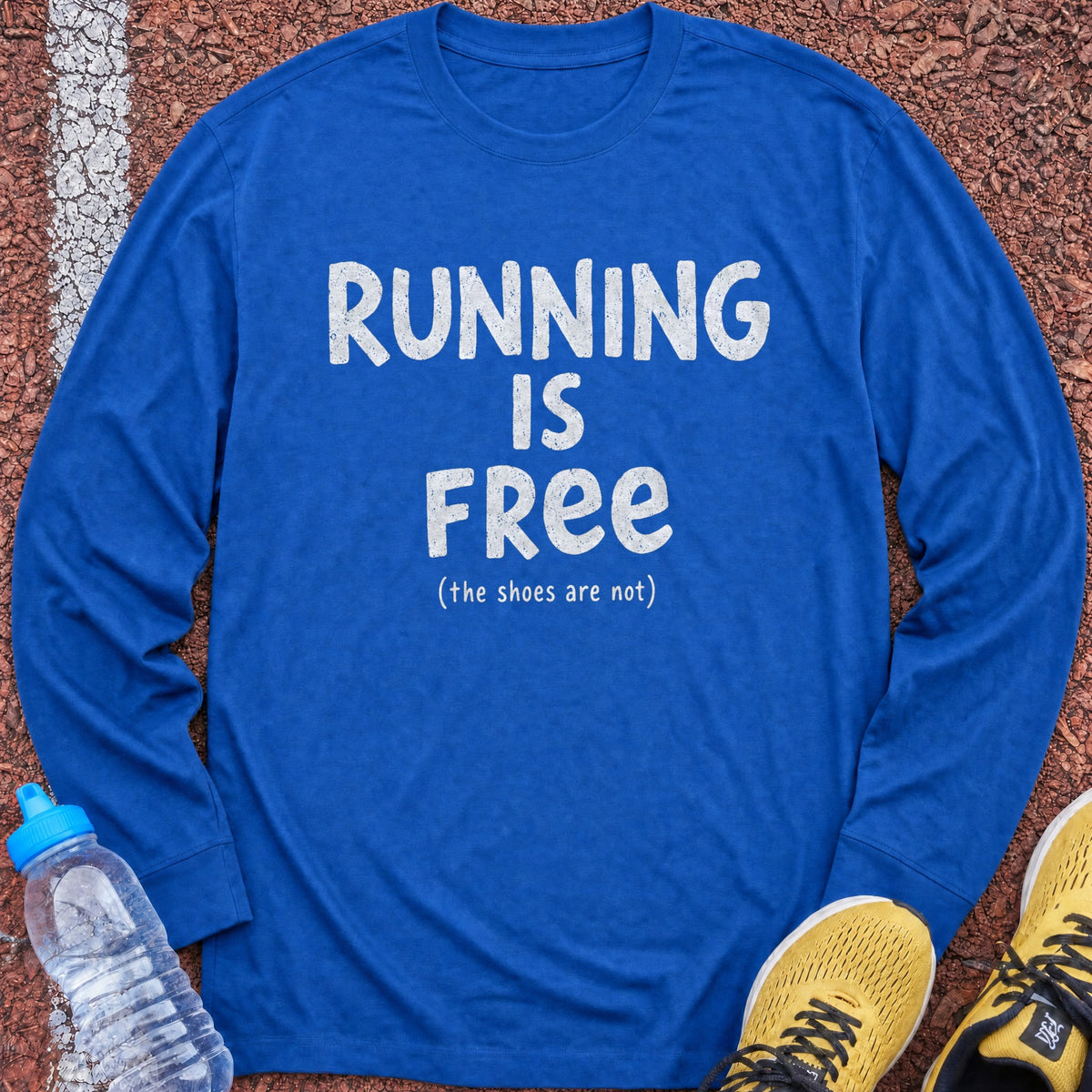 Running Is Free Long Sleeve - Royal