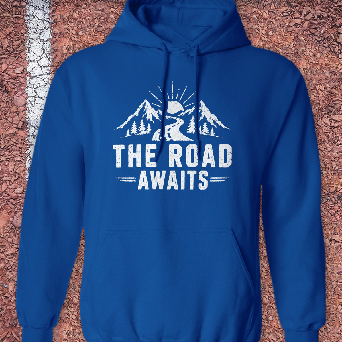 The Road Awaits Hoodie - Royal