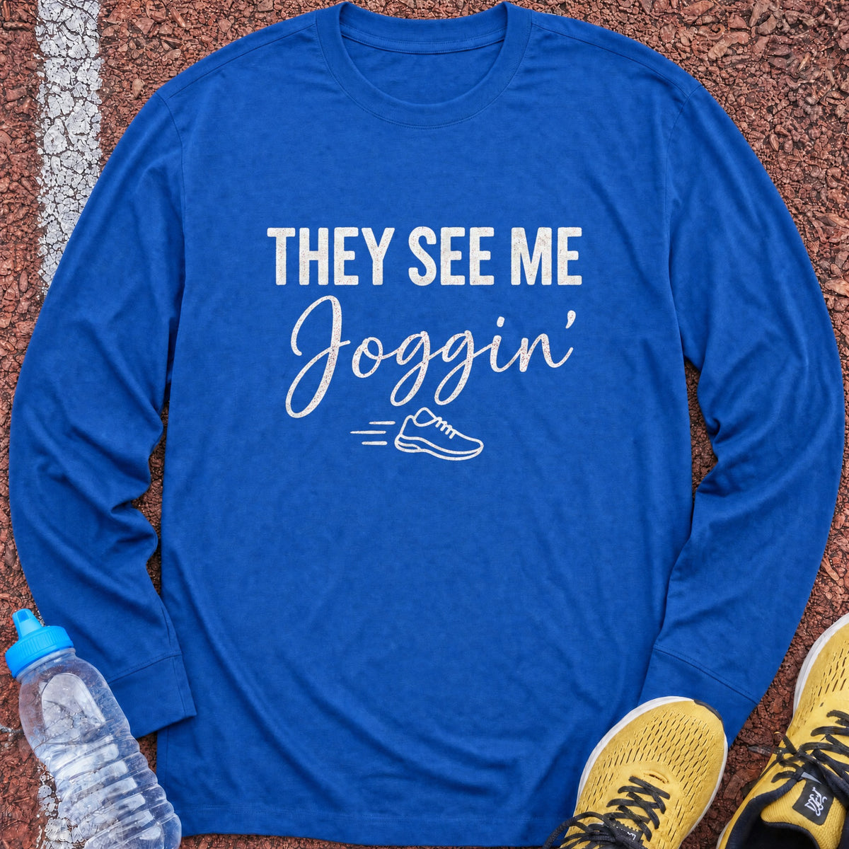 They See Me Joggin Long Sleeve - Royal