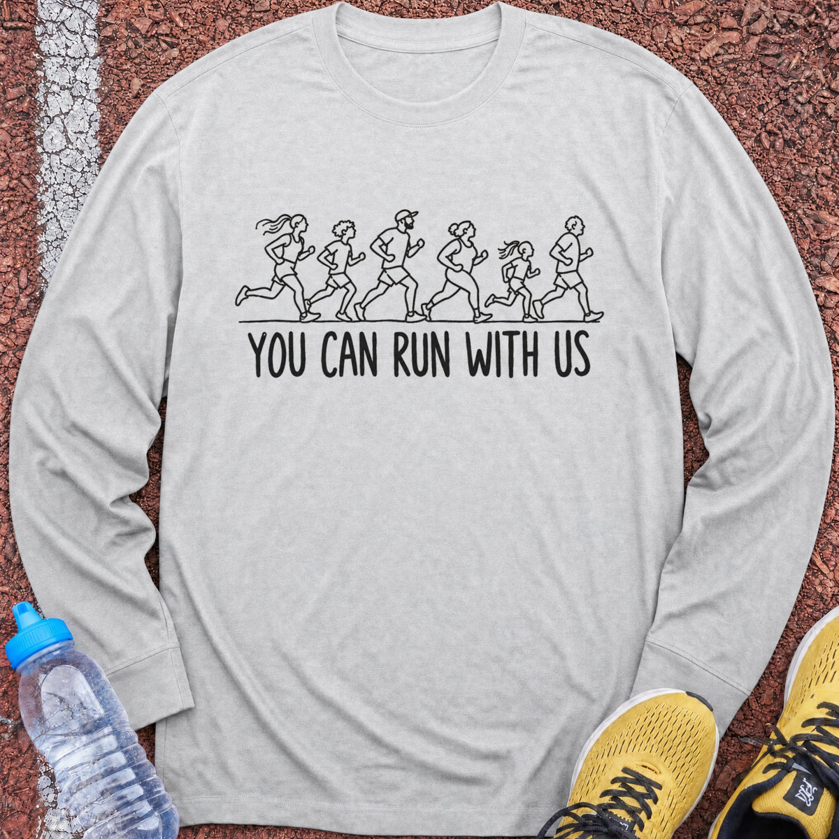 You Can Run With Us Long Sleeve - Ash