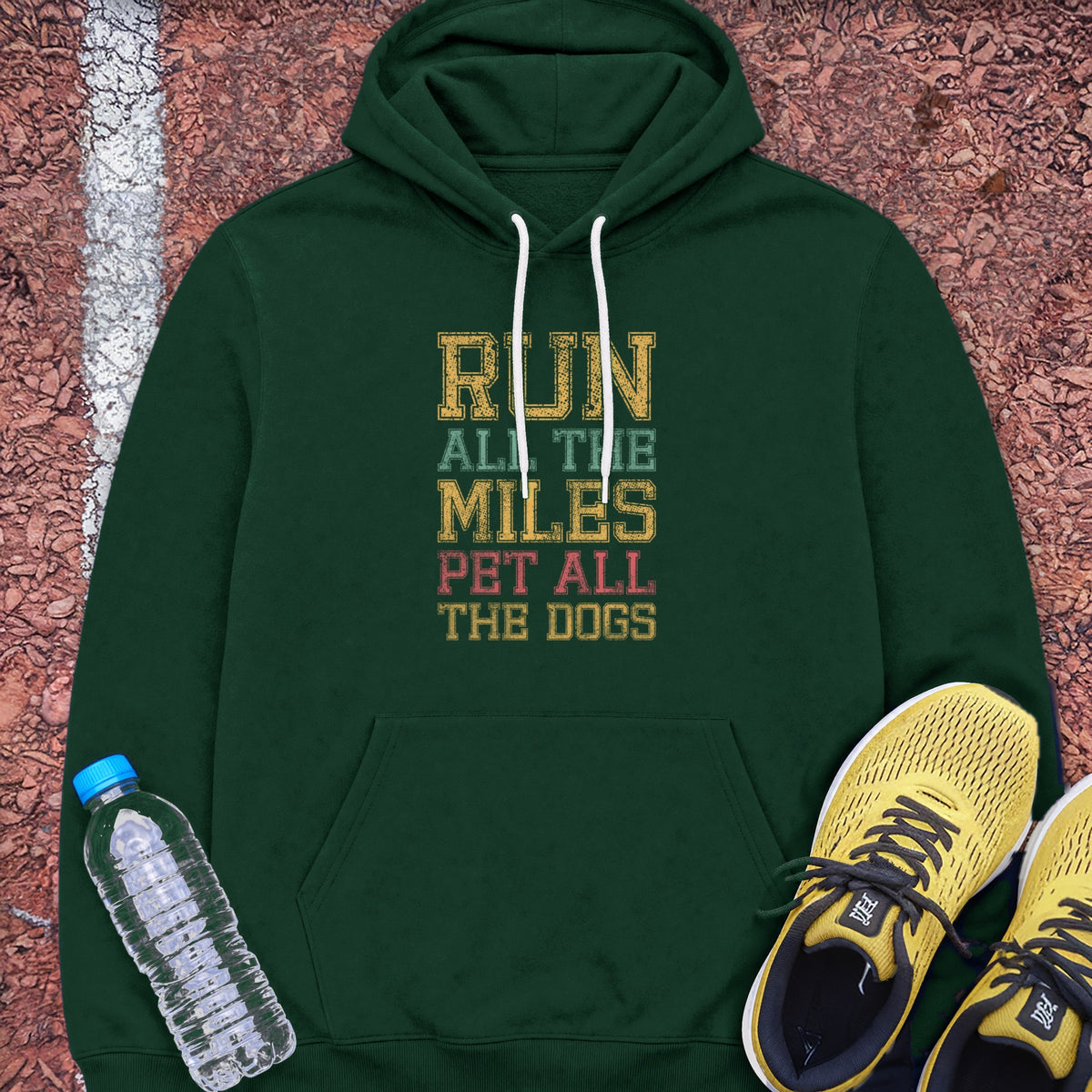 Miles & Dogs Hoodie - Forest Green