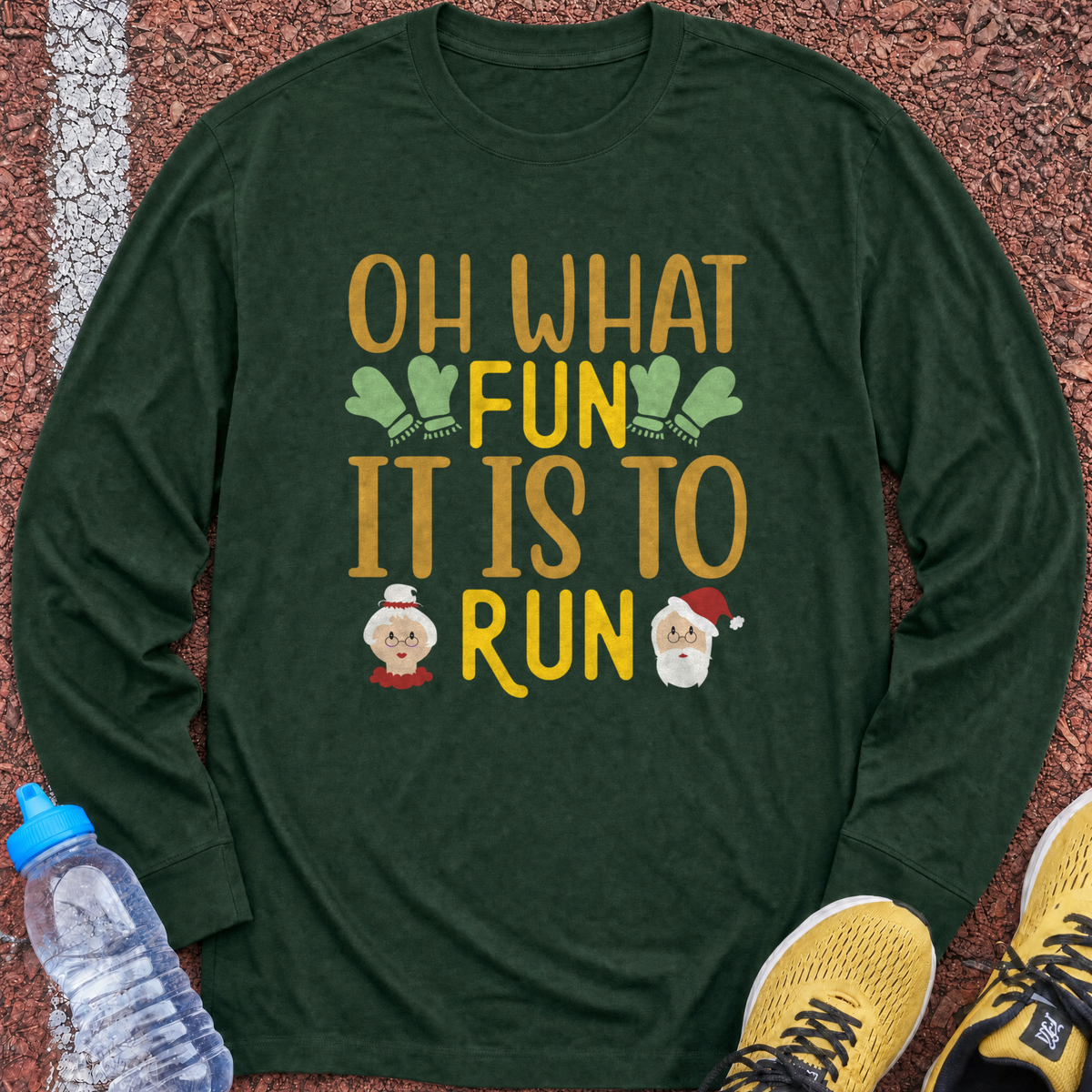 Oh What Fun Long Sleeve - Forest Green