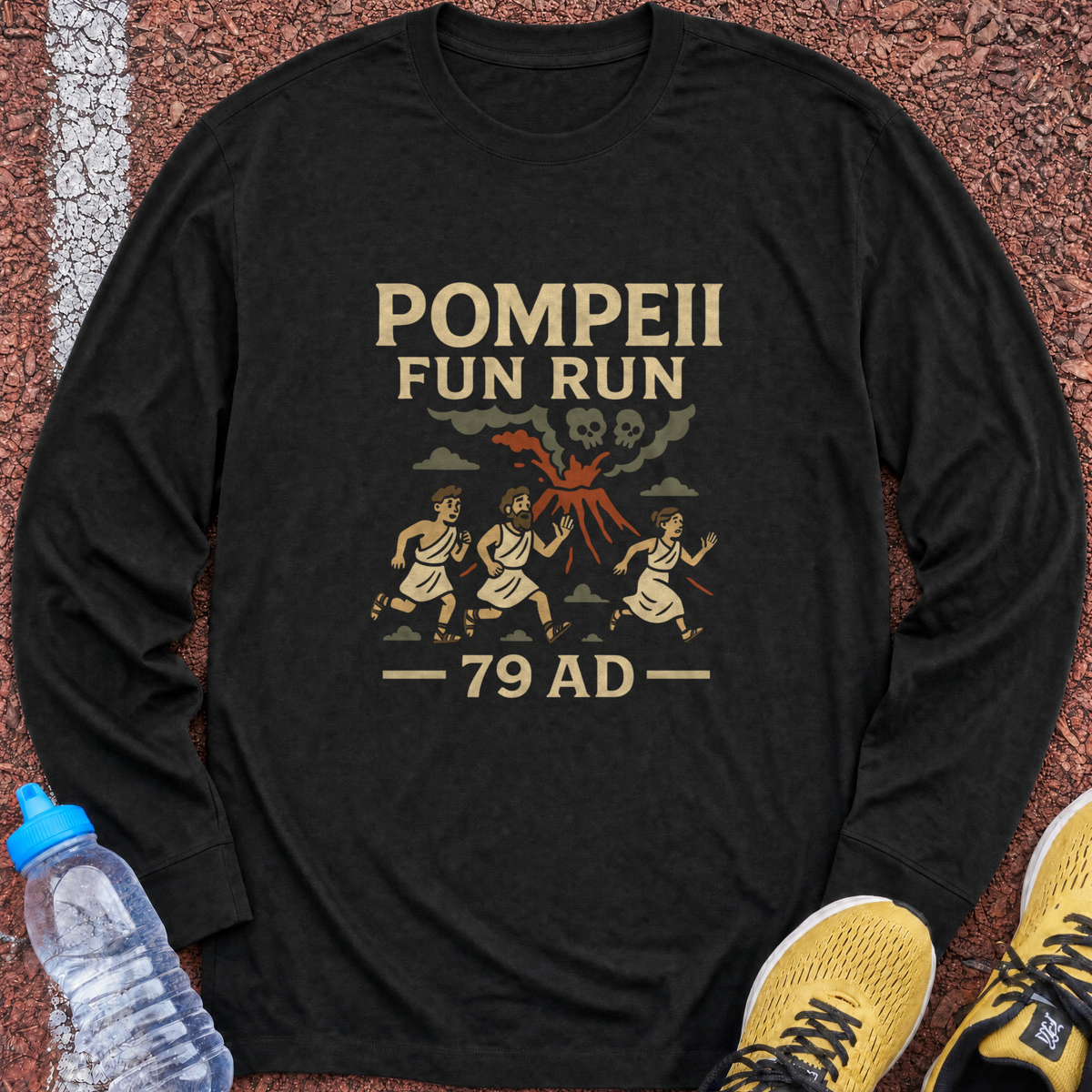 Pompeii Fun Run Long Sleeve - Black