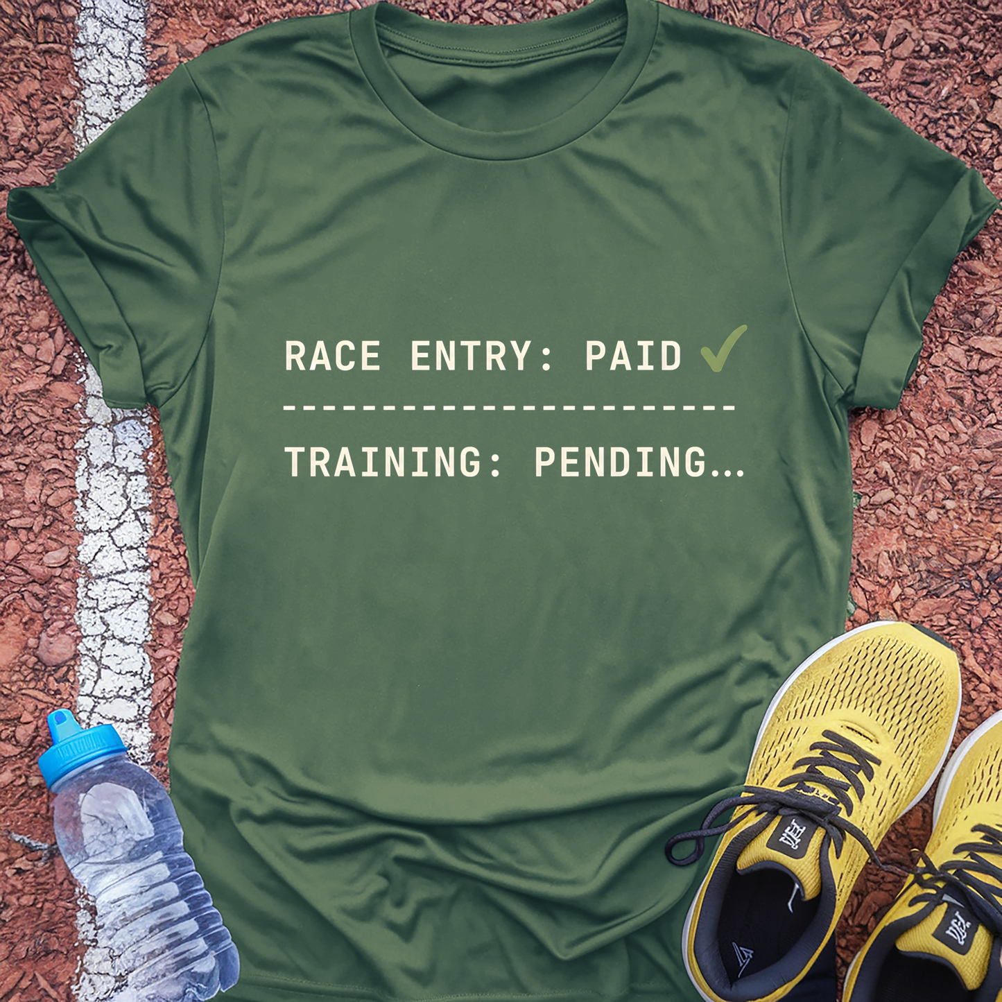 Race Entry Paid T-Shirt - Military Green