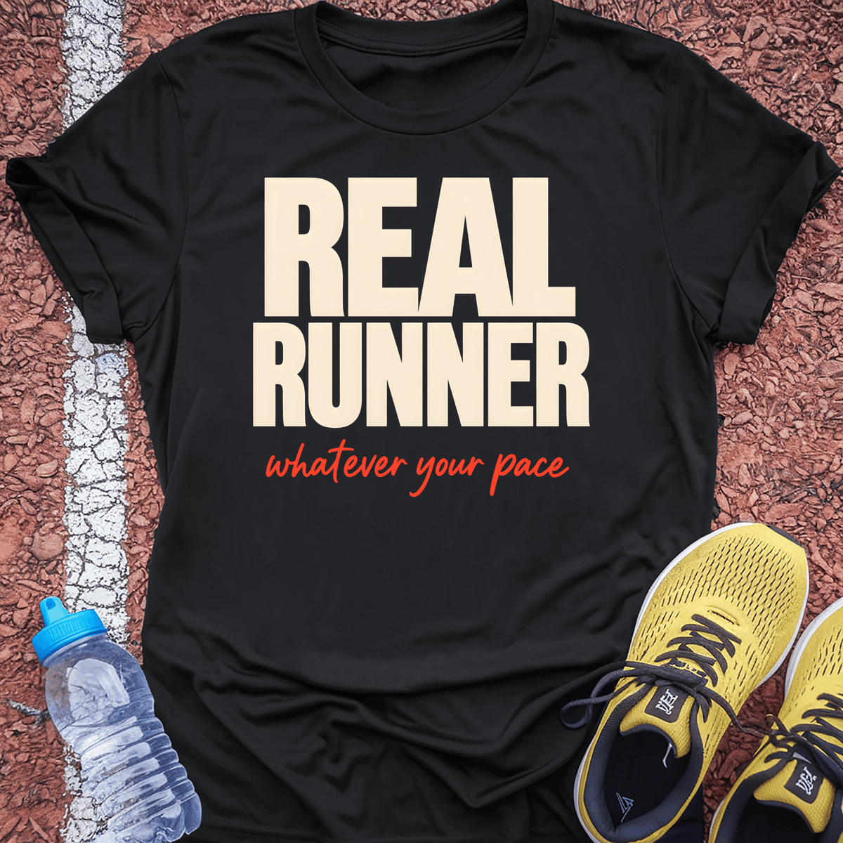 Real Runner T-Shirt - Black