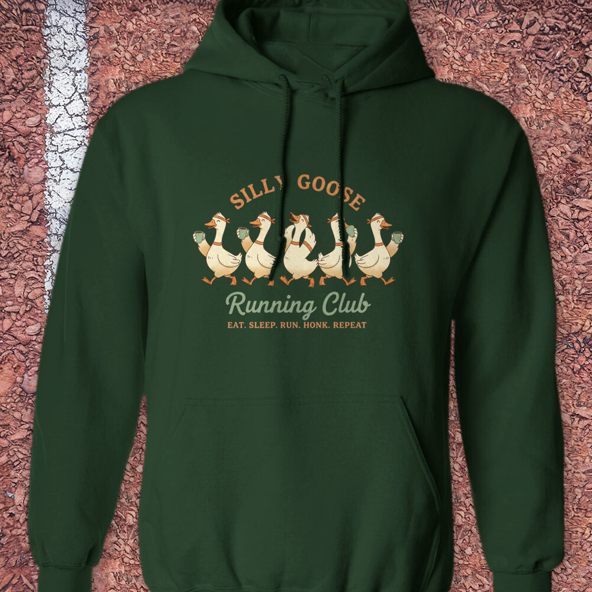 Silly Goose Hoodie - Forest Green