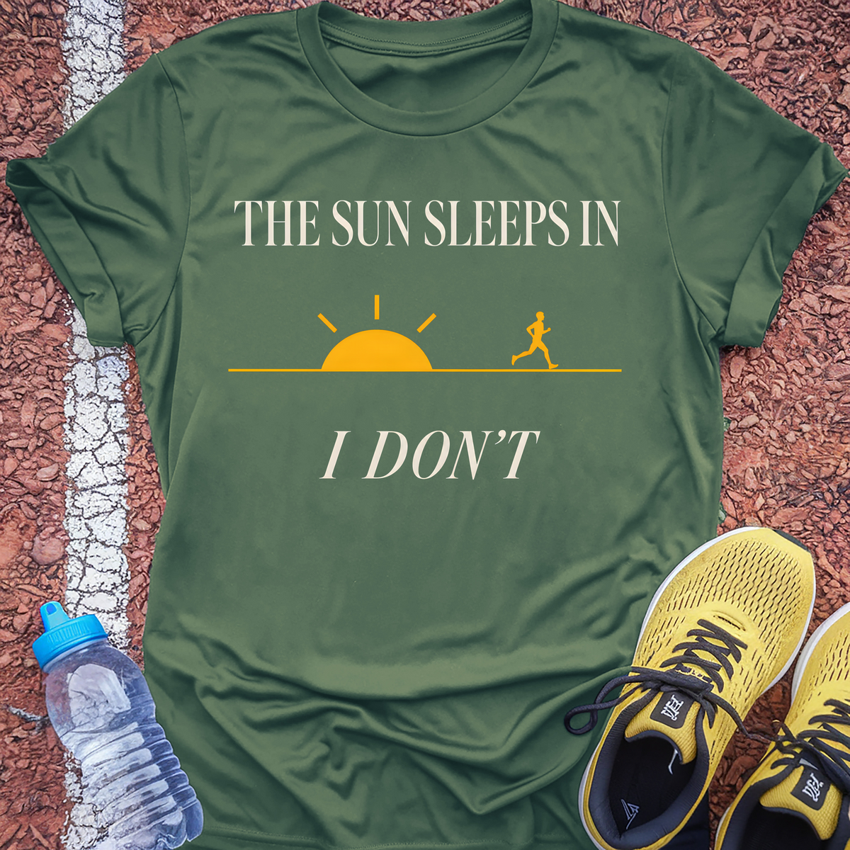 The Sun Sleeps In T-Shirt - Military Green