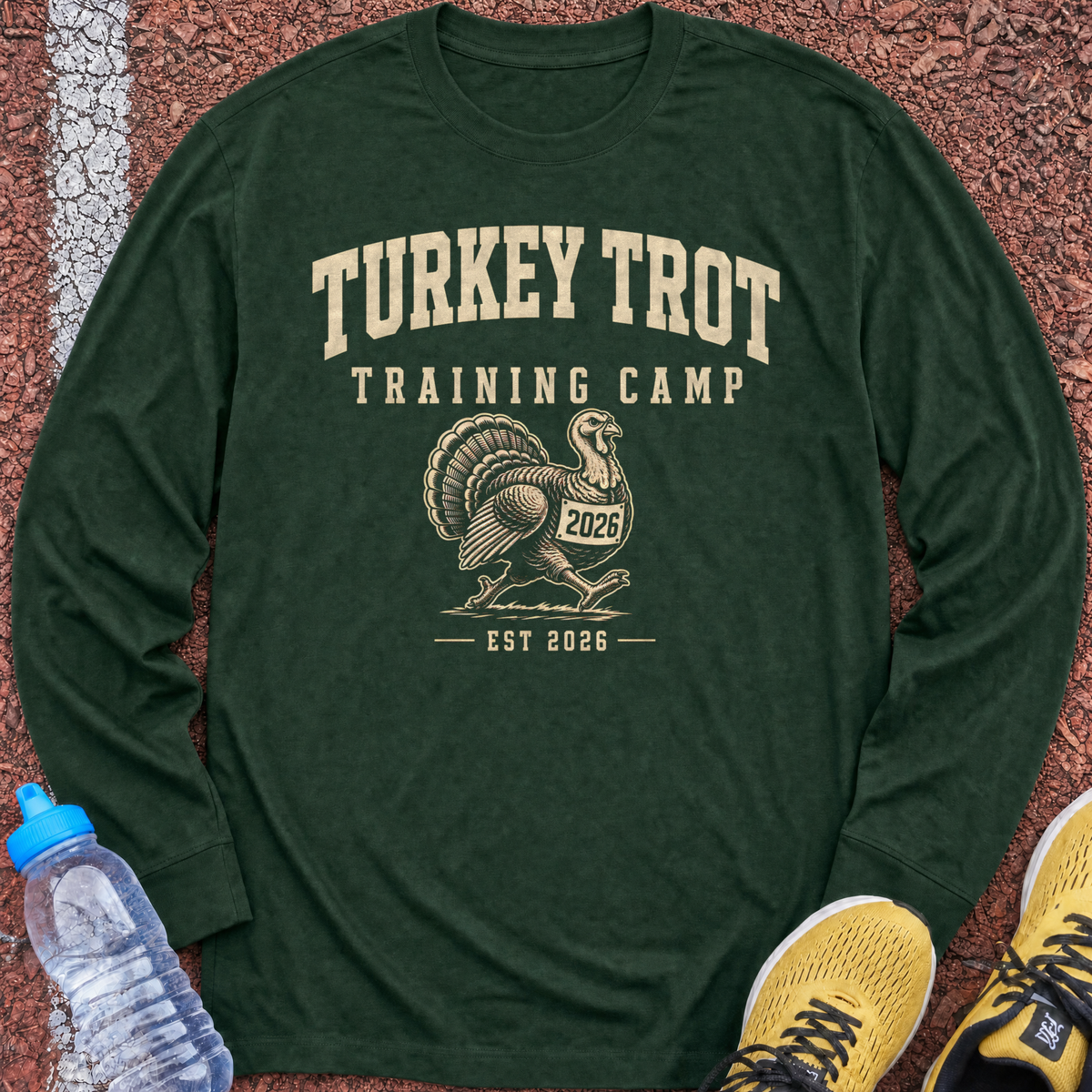 Turkey Trot Long Sleeve - Forest Green