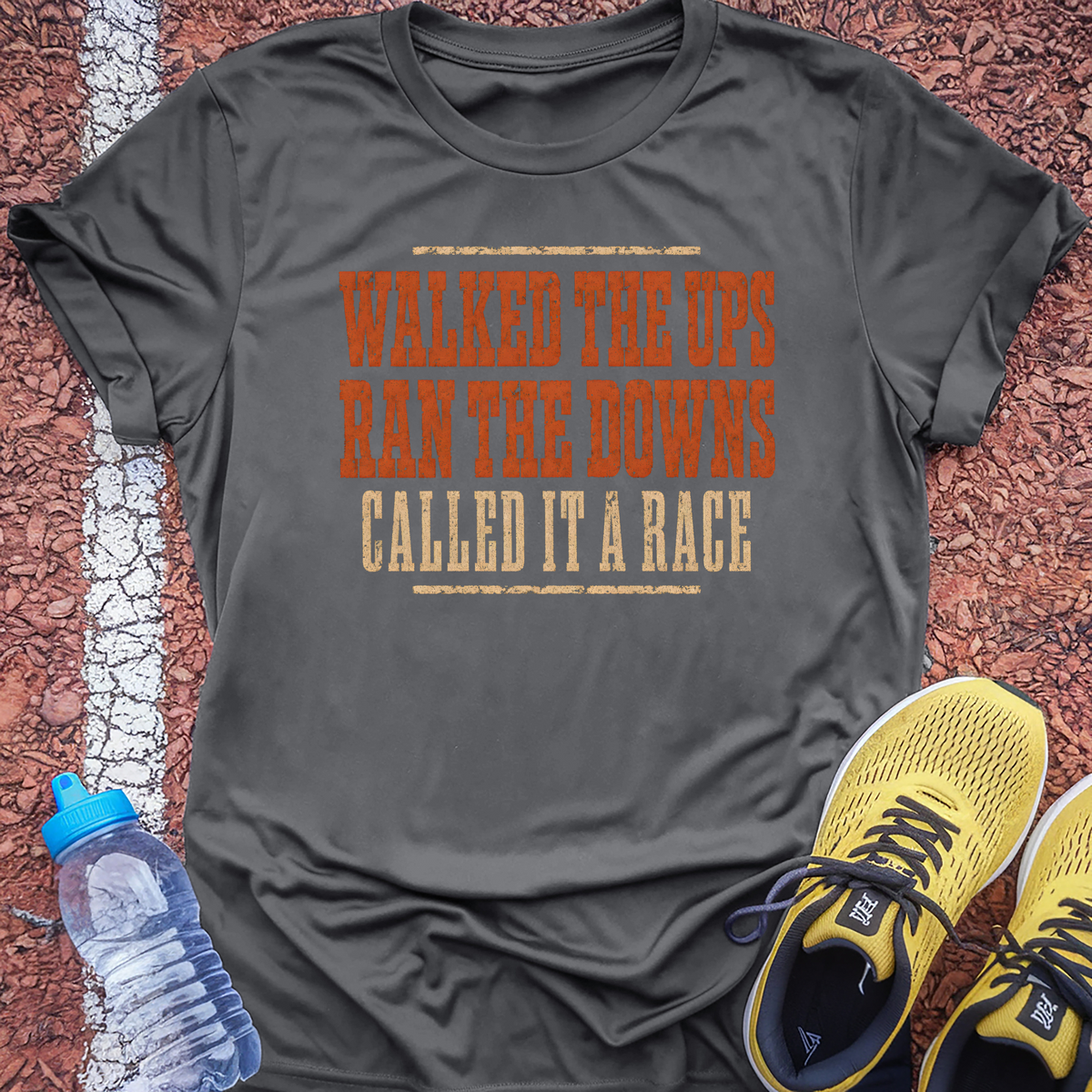 Walked The Ups T-Shirt - Dark Heather