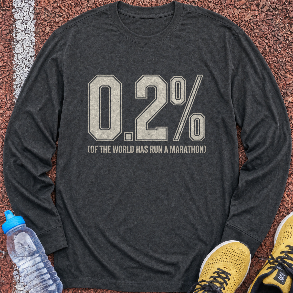 0.2% Long Sleeve - Dark Heather