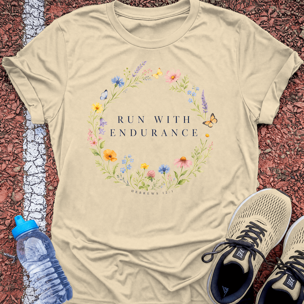 Run With Endurance T-Shirt - Sand