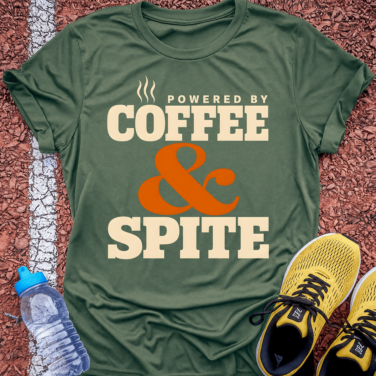 Coffee and Spite T-Shirt - Military Green