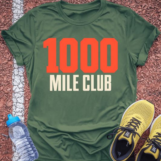 1000 Mile Club T-Shirt - Military Green