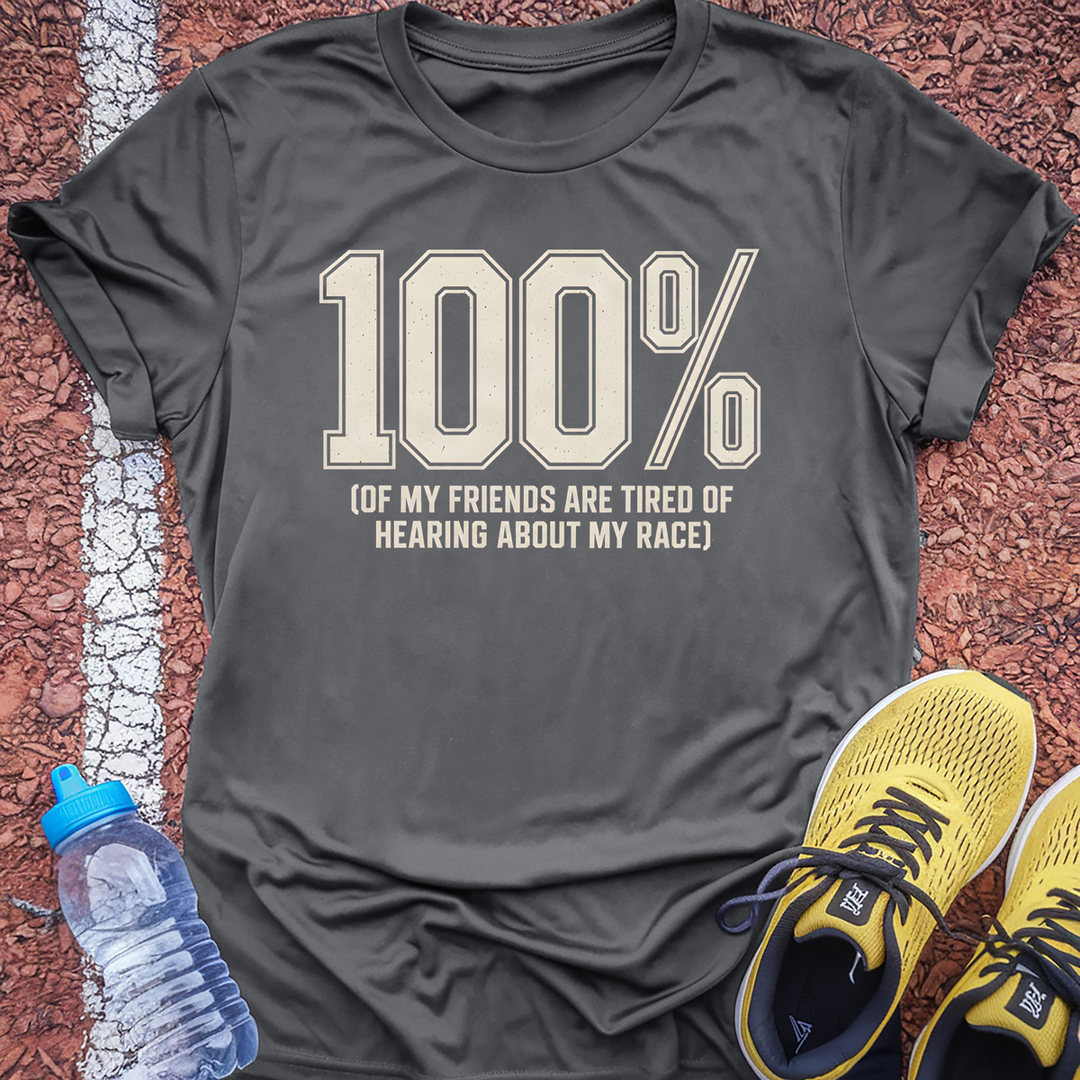 100 Percent Tech Tee - Grey Concrete