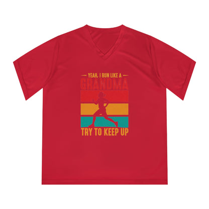 Grandma Women's V-Neck Tech Tee