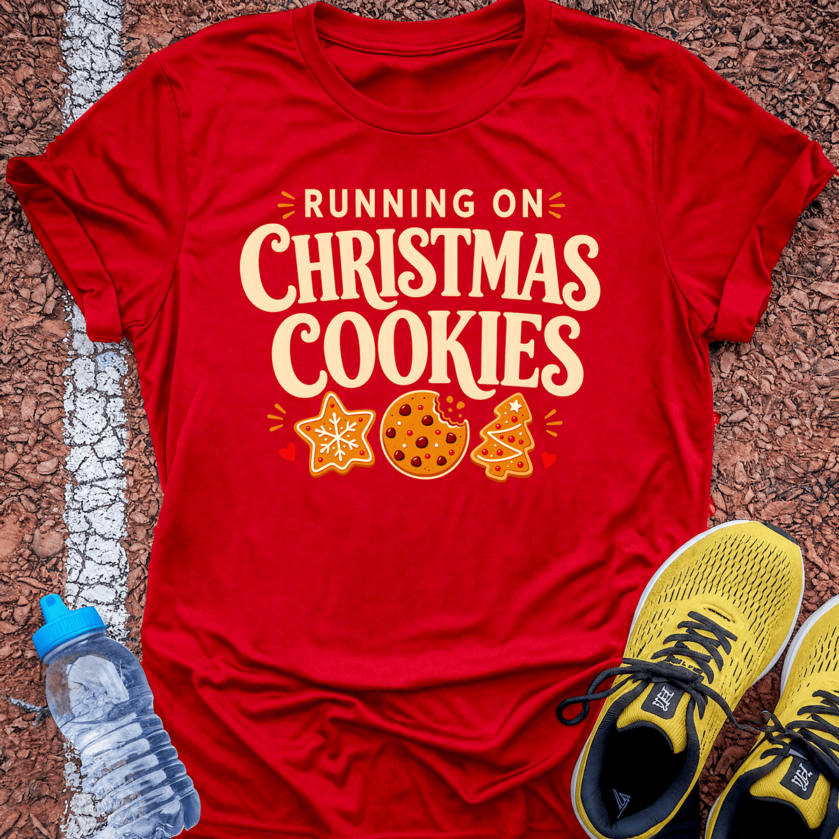 Running on Cookies T-Shirt - Red