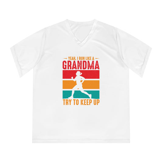 Grandma Women's V-Neck Tech Tee